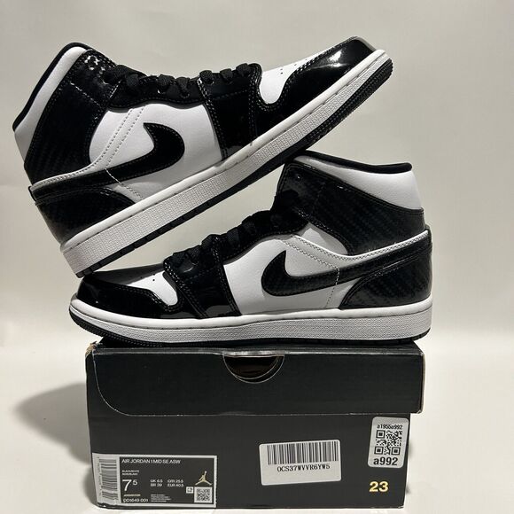 Nike Shoes Air Jordan 1 Retro Mid SE “All-Star/Carbon Fiber” 2024 - Picture 3 of 6